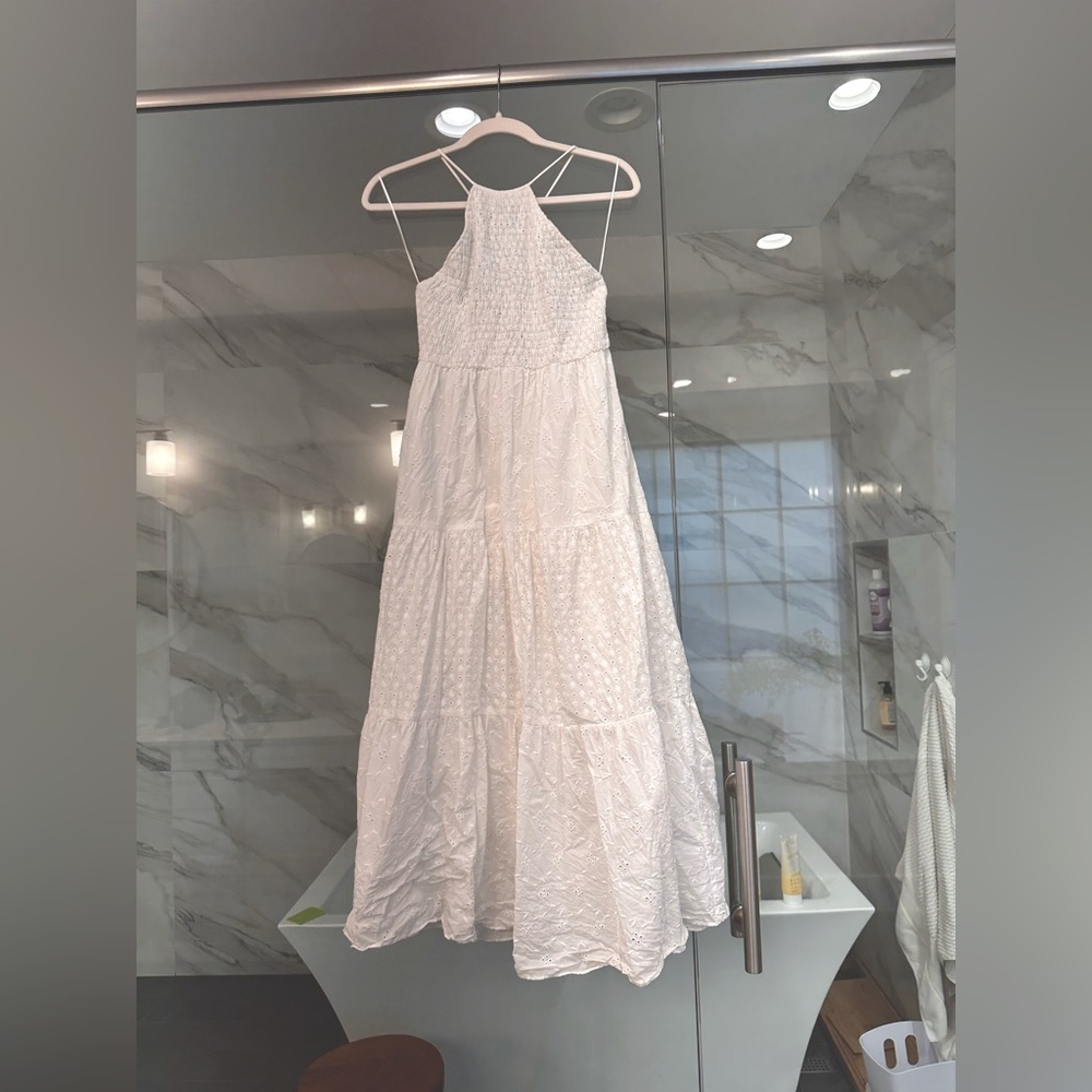 Zara white maxi dress - small